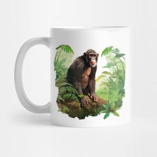 Cute Chimpanzee In Jungle Mug